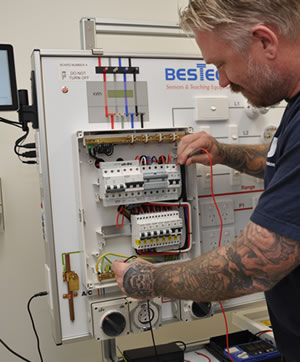 Electrical Tradesman working