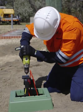 Electrical Tradesman working